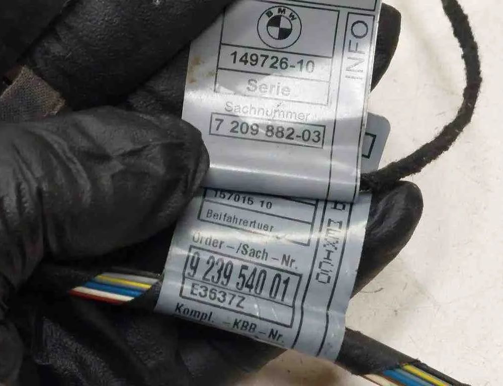 BMW X6 E71/E72 (2008-2012) Front Right Door Cables 9239540,14972610,7209882 32734253