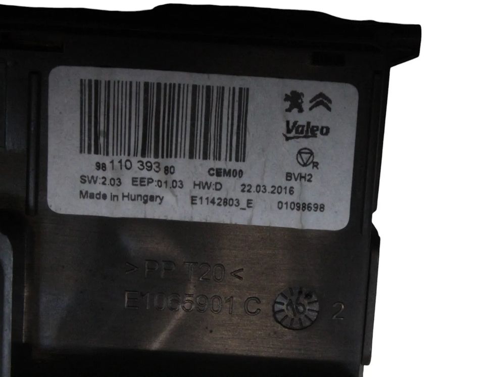 PEUGEOT 308 T9 (2013-2021) Climate control unit 9811039380 27064919