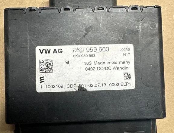 AUDI A5 Sportback 8T (2009-2011) Другие блоки управления 8K0959663F,111002109,8K0959663A,8K0959663C,8K0959663D,8K0959663 32208549