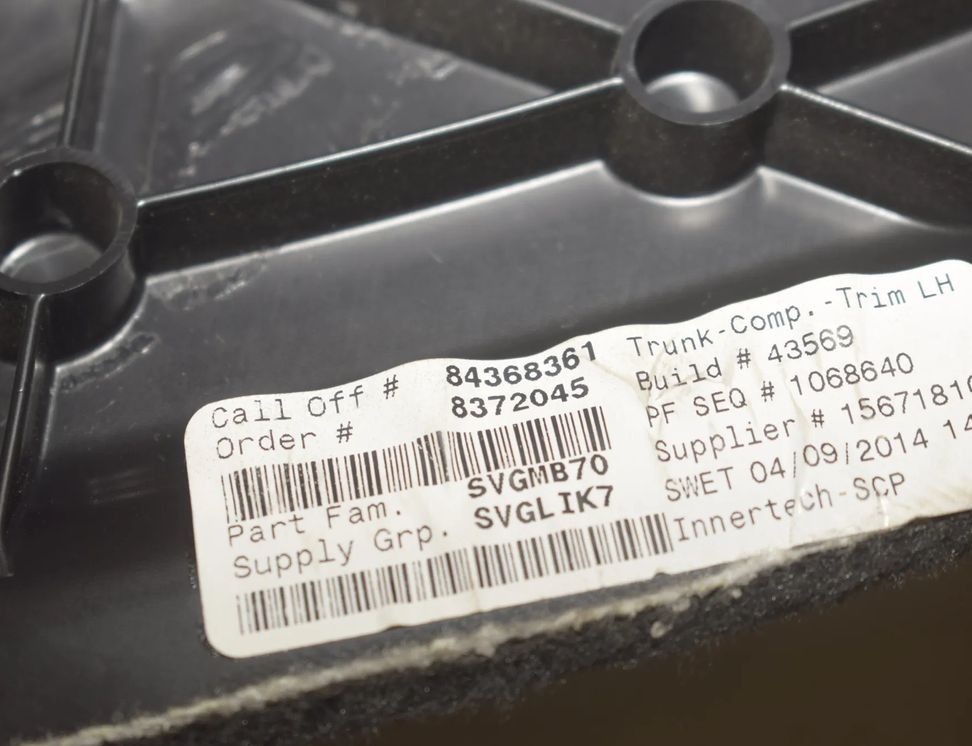 BMW X6 F16 (2014-2020) Обшивка  багажника 9000577,8372045,6981048,6981004,6981054,6981053 29465595