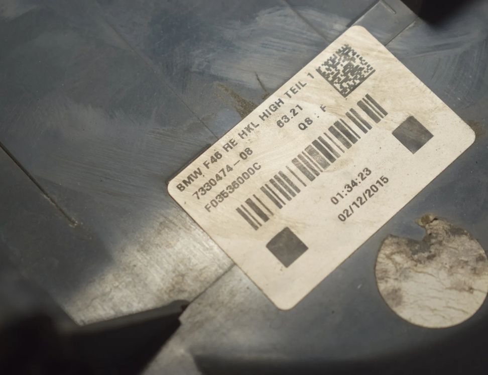 BMW 2 Series Grand Tourer F46 (2018-2023) Комплект задних фонарей 7330473,7330474,7329792,7329791,63217330473,63217330474,63217329792,63217329791 30186196