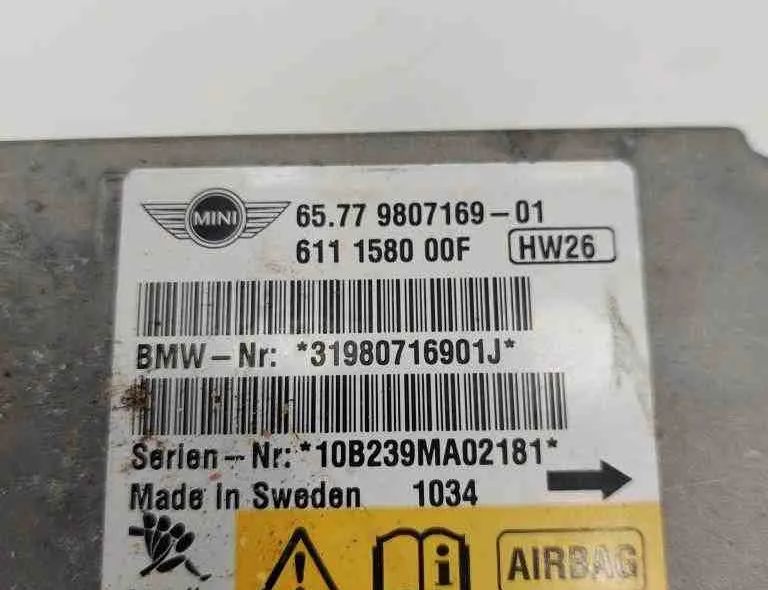 MINI Cooper R56 (2006-2015) SRS Control Unit 9807169 32609861