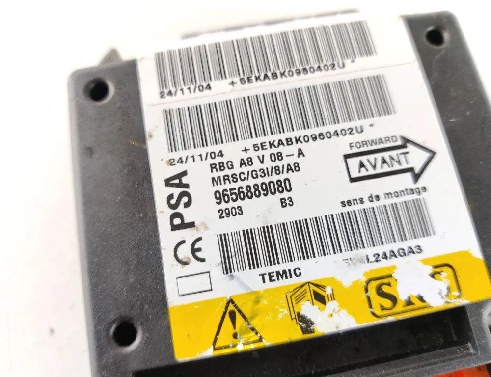 CITROËN C4 Picasso 1 generation (2006-2013) SRS Control Unit 9656889080,5VL24AGA3 31910551
