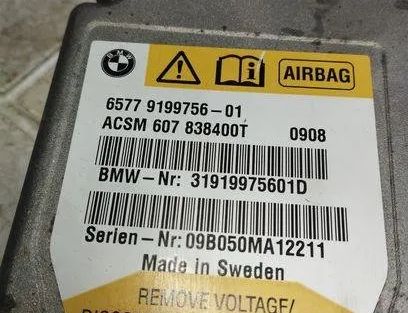 BMW 7 Series F01/F02 (2008-2015) SRS Control Unit 6577919975601 21039246