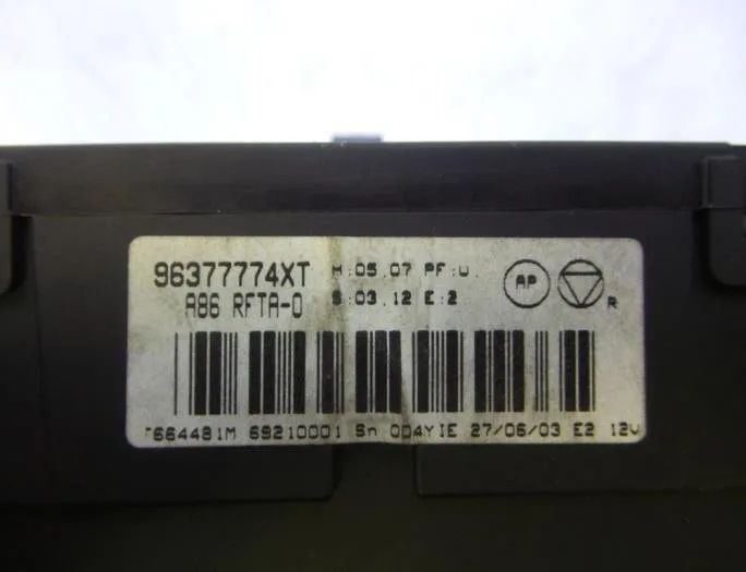 CITROËN C3 1 generation (2002-2010) Pегулятор климы 6451RY,96377774XT 27750577