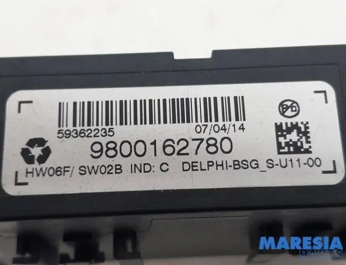 CITROËN C4 Picasso 2 generation (2013-2018) Central locking control unit 9800162780,9812711280,59362235 27760687