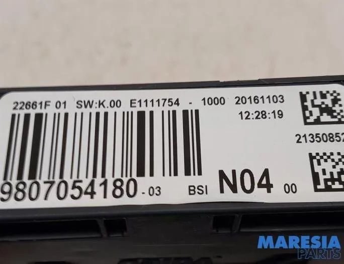 PEUGEOT 308 T9 (2013-2021) Блок управления двигателем 9663123380,9818160080,V29080084A,9807054180,22661F01,1610807880,6160C1,BSIN0400,1614120580,1669607480,1611717380,1617308380,E1111754,163140033,HW980661980,1677636280 27760849