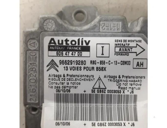 CITROËN C4 Picasso 1 generation (2006-2013) SRS Control Unit 6546A8,6546A9,9662919280 27825717