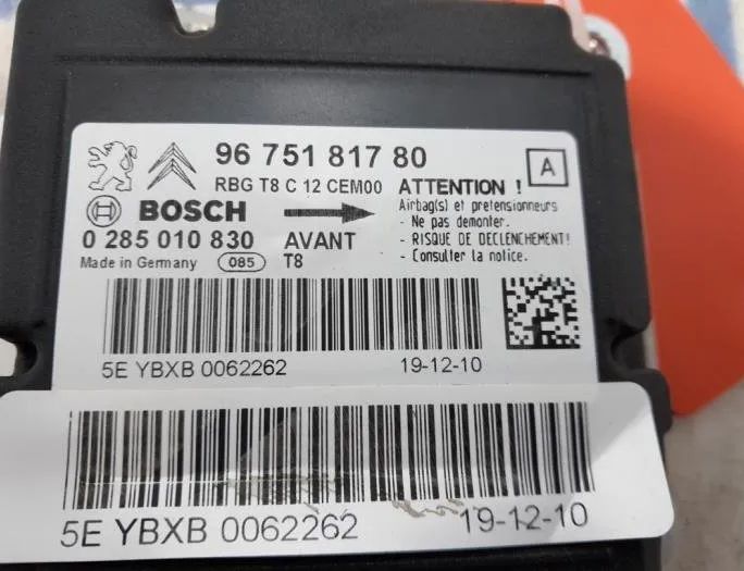 PEUGEOT 5008 1 generation (2009-2016) SRS Control Unit 9675181780,0285010830,0062262 27832321