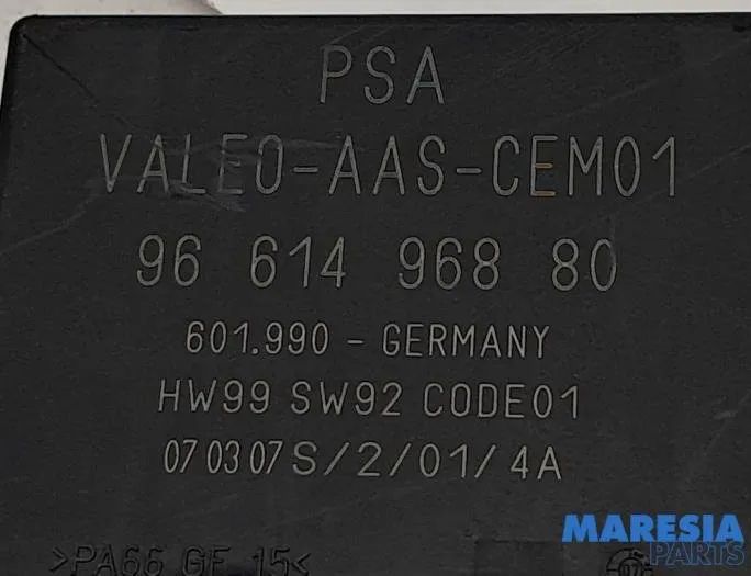 PEUGEOT 207 1 generation (2006-2009) PDC Parking Distance Control Unit 9661496880,6590L5,6590T0 31060011