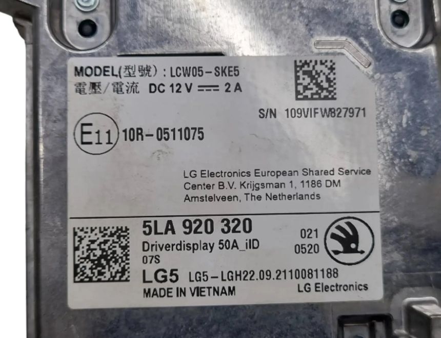 SKODA Enyaq 1 generation (2020-2023) Спидометр 5LA920320 27838729