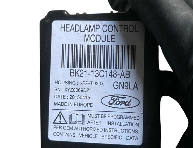 FORD Transit 4 generation (2013-2024) Headlight Control Unit BK2113C148AB 28142367