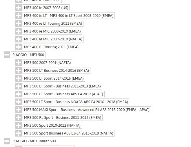 PIAGGIO MP3 Front fork shock absorber 56431R,56432R 33016512