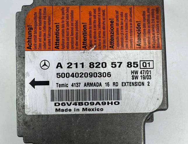 MERCEDES-BENZ E-Class W211/S211 (2002-2009) SRS Control Unit A2118205785,500402090306,D6V4B09A9H0 33074919