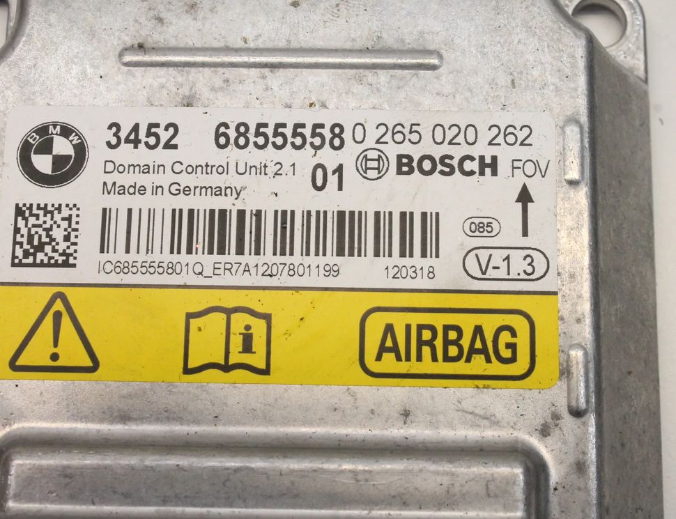 BMW 1 Series F20/F21 (2011-2020) Блок SRS 0265020262,6855558 17593038