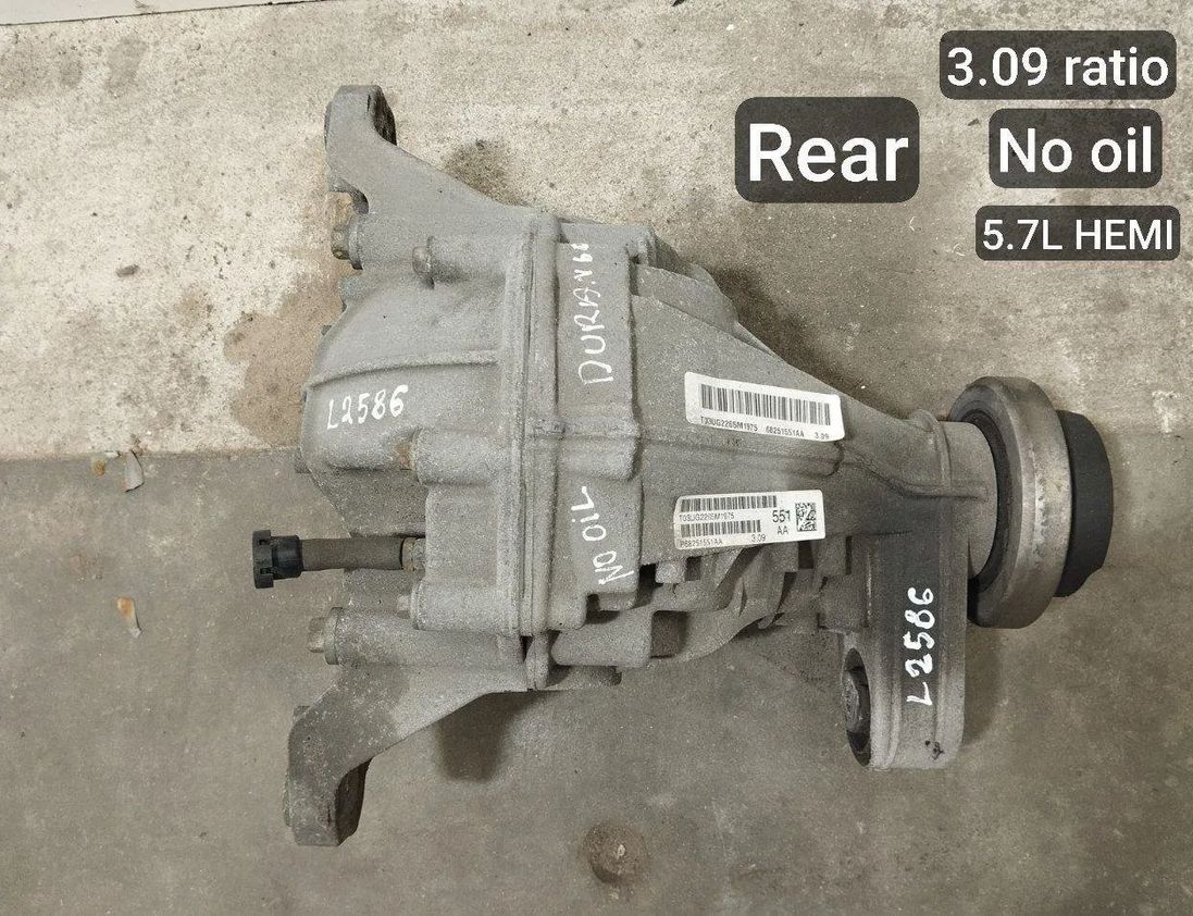 DODGE Durango 3 generation (2010-2024) Rear Differential 309,309RATIO,68251551AA,68251551AA 25389427