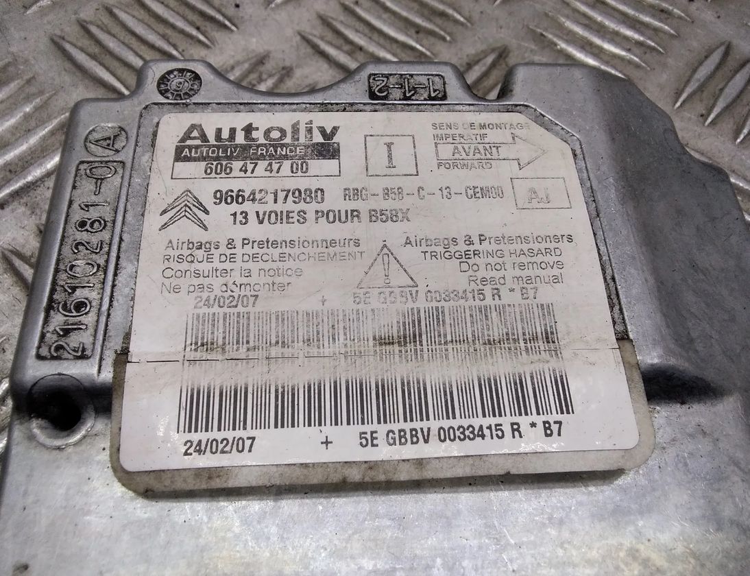 CITROËN C4 Picasso 1 generation (2006-2013) SRS Control Unit 9664217980,606474700 17215584
