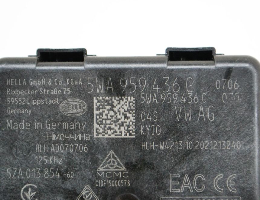 VOLKSWAGEN ID.3 1 generation (2019-2023) Блок управления без ключа 5WA959436G,5WA959436C,5ZA013854,NBG013854,2694A-013854 14875535