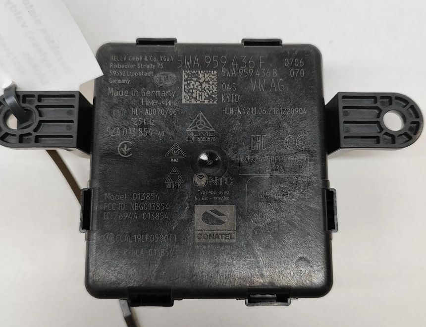 SKODA Enyaq 1 generation (2020-2023) Блок управления без ключа 5WA959436B,5ZA013854-40,5ZA013854,5WA959436F 25734408