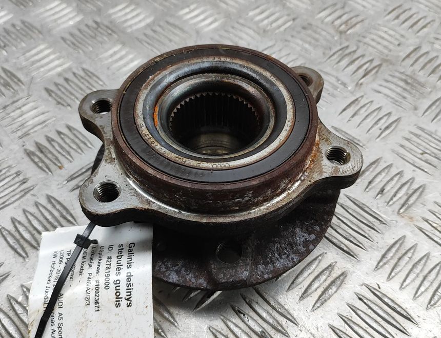 AUDI A5 Sportback 8T (2009-2011) Rear Right Wheel Bearing 8K0407613B 27819000