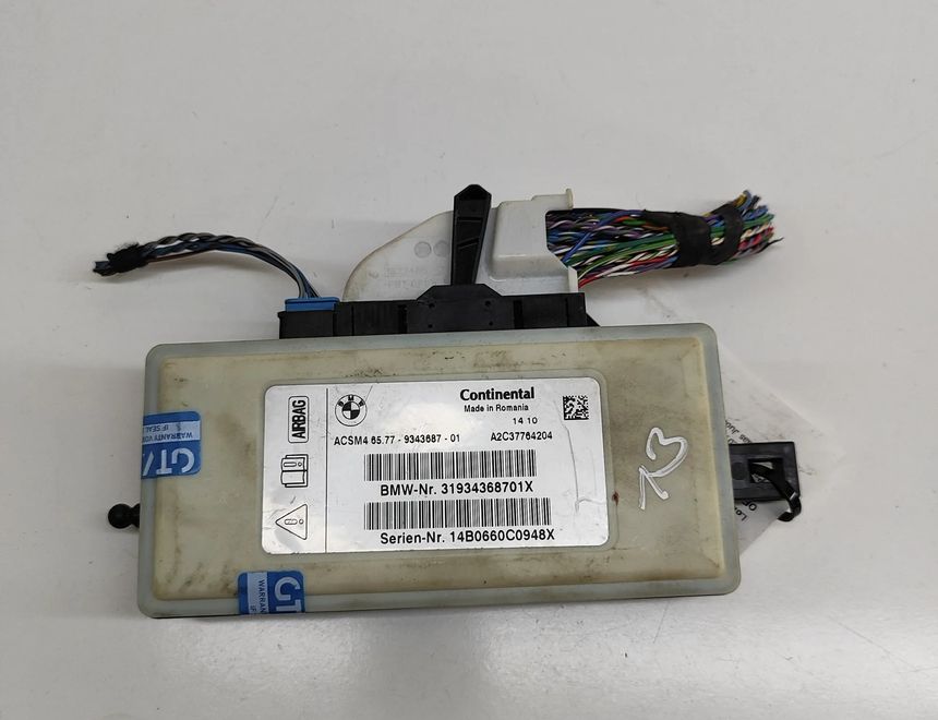 BMW 5 Series F10/F11 (2009-2017) Блок SRS 9343687 29277590