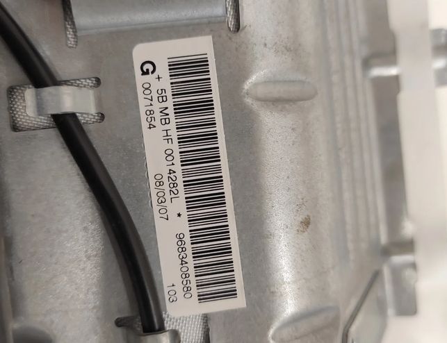 PEUGEOT 207 1 generation (2006-2009) Dashboard Airbag SRS 9683408580,0014282L 22061928