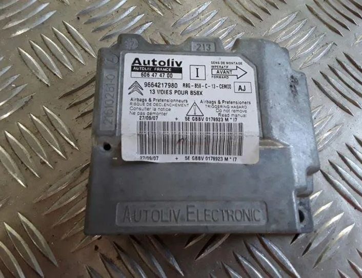 CITROËN C4 Picasso 1 generation (2006-2013) SRS Control Unit 606474700,9664217980,216102810 25455440
