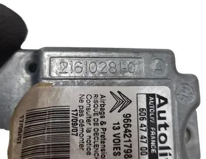 CITROËN C4 Picasso 1 generation (2006-2013) Блок SRS 9664217980,606474700,216102810 27127549