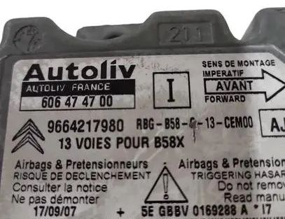 CITROËN C4 Picasso 1 generation (2006-2013) Блок SRS 9664217980,606474700,216102810 27127549