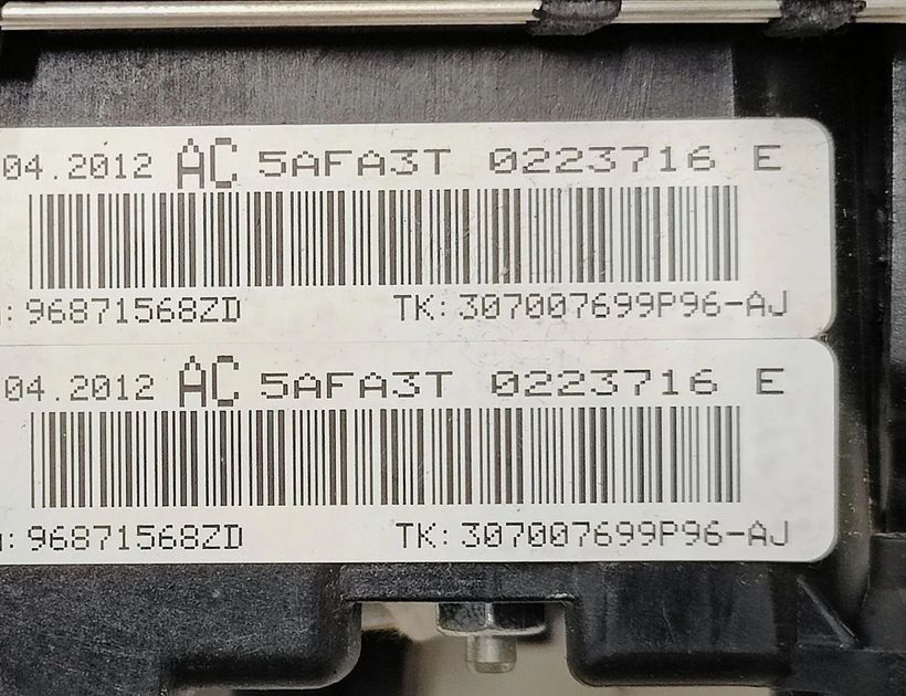 CITROËN C4 2 generation (2010-2024) Steering Wheel Airbag 96871568ZD 28746176