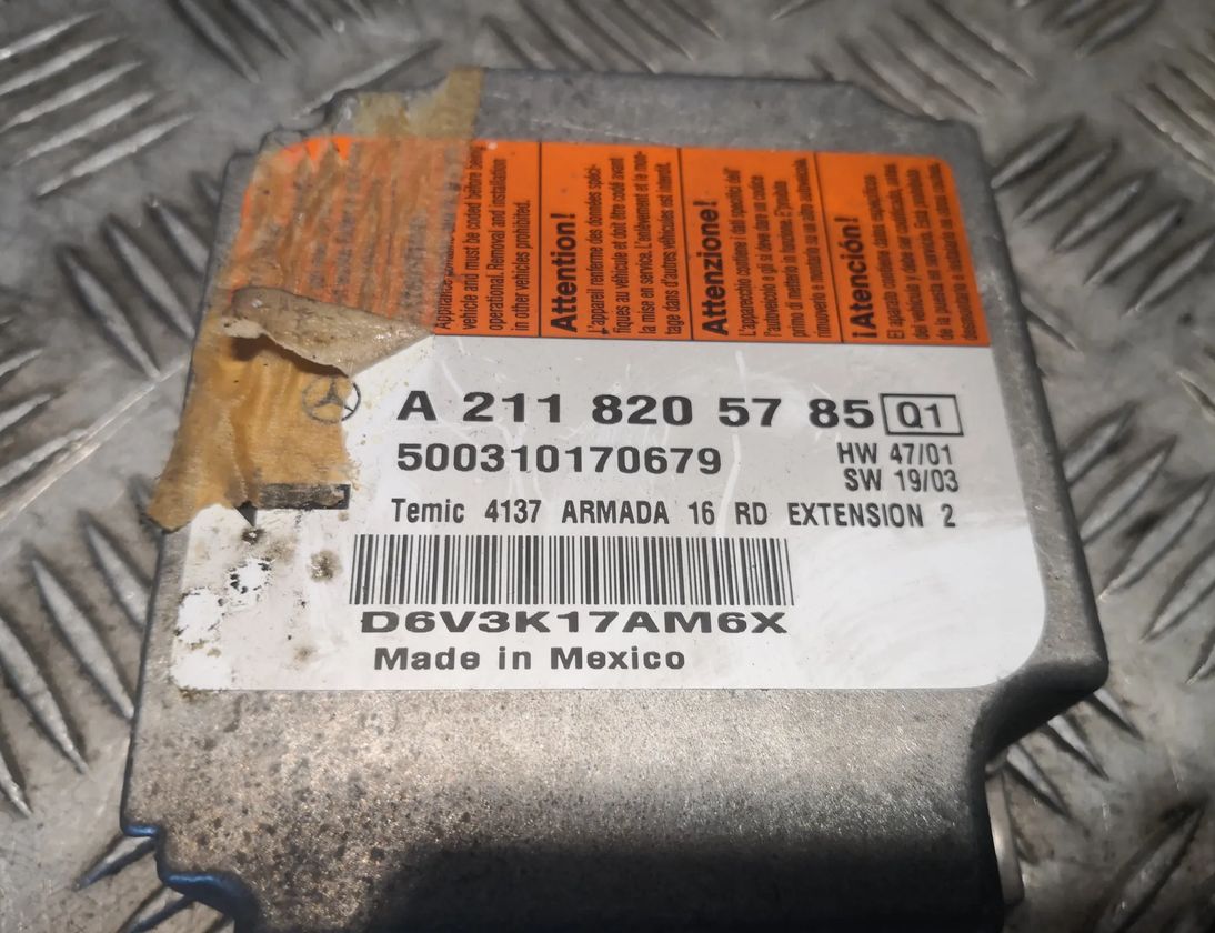 MERCEDES-BENZ E-Class W211/S211 (2002-2009) SRS Control Unit 2118205785,A2118205785 26703637