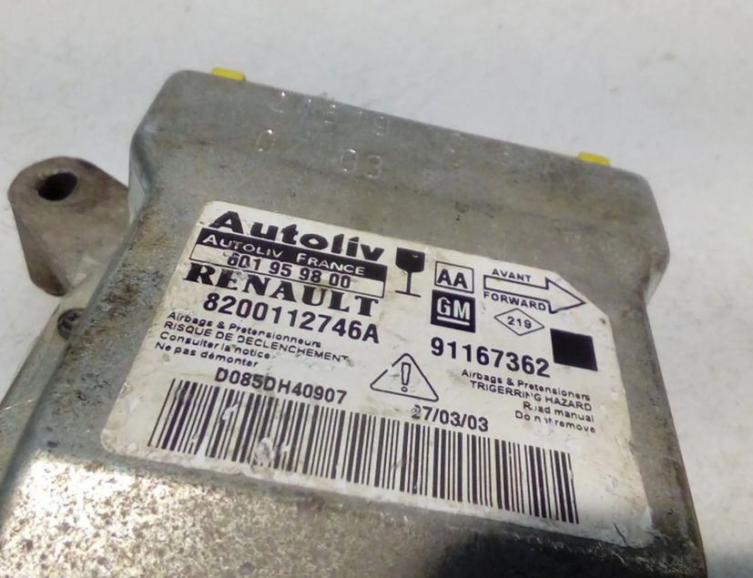 RENAULT Trafic 2 generation (2001-2015) SRS Control Unit 601959800 28533251