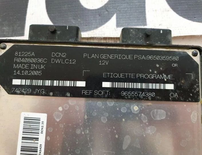 PEUGEOT Partner 1 generation (1996-2012) Engine Control Unit ECU 743,809,650,300,000,555 21490414