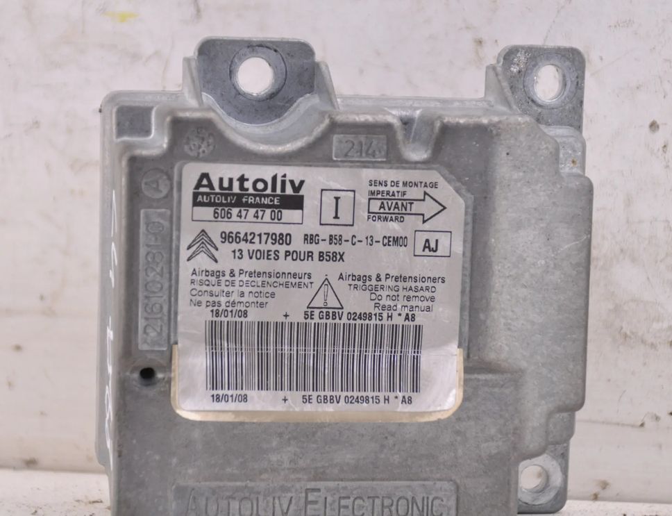 CITROËN C4 Picasso 1 generation (2006-2013) SRS Control Unit 9664217980 33084170