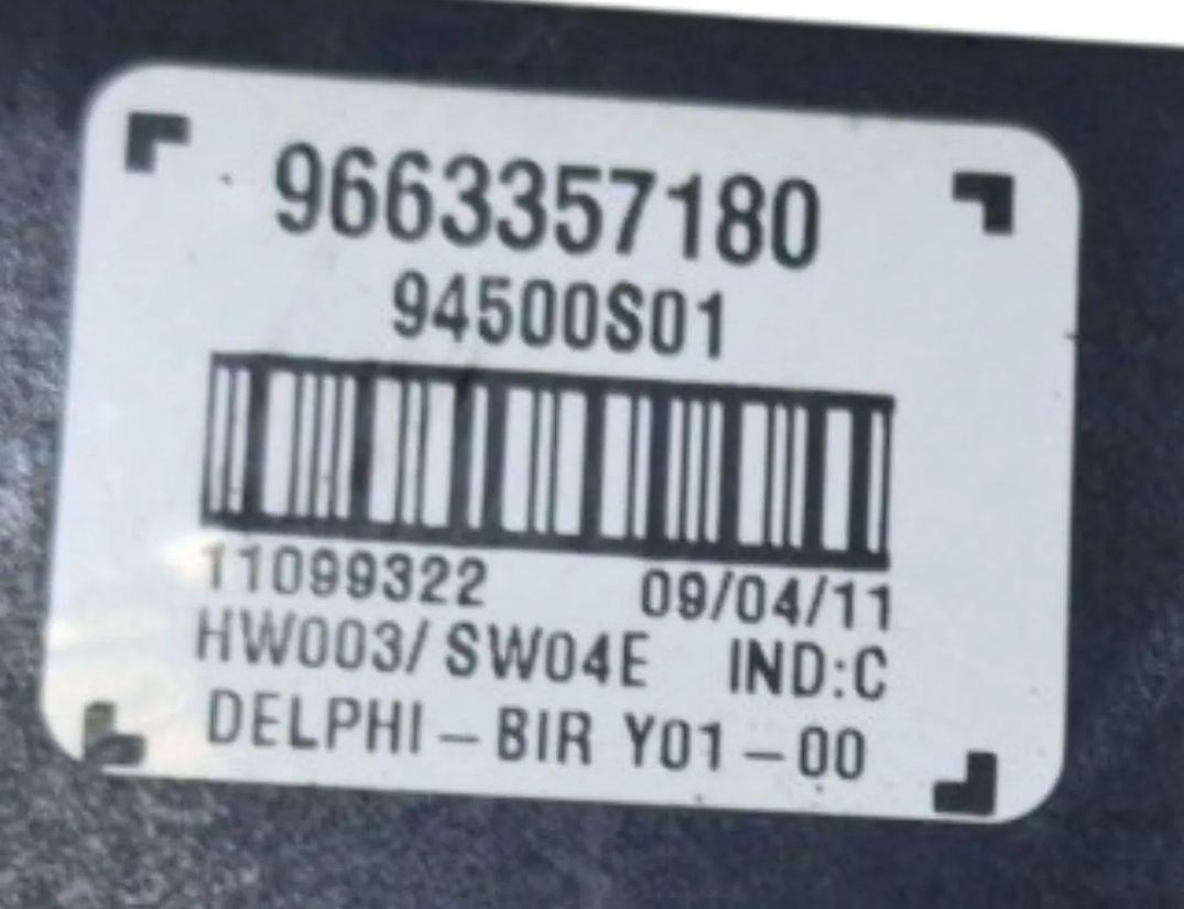 PEUGEOT 5008 1 generation (2009-2016) Other Control Units 9663357180 30162676