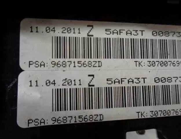 CITROËN C4 2 generation (2010-2024) Steering Wheel Airbag 96871568ZD 32467804