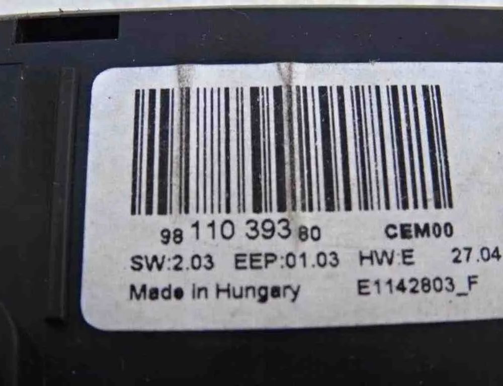 CITROËN C4 Cactus 1 generation (2014-2024) Other Control Units 9811039380 32483600