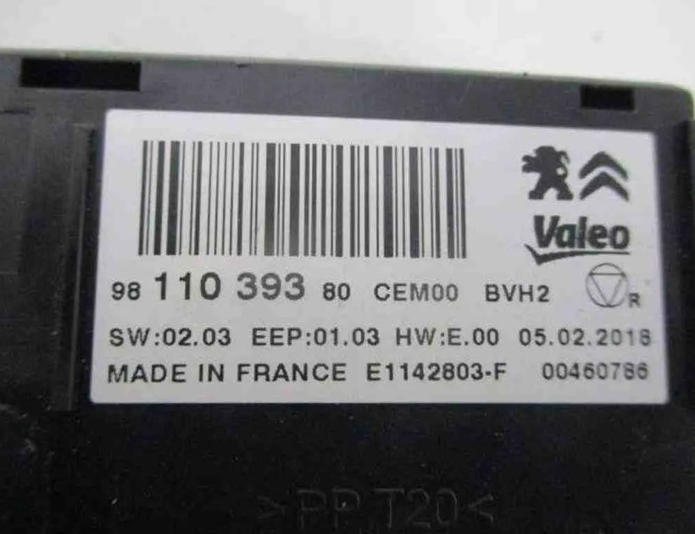 CITROËN C3 Picasso 1 generation (2008-2016) Other Control Units 00460786,9811039380,E1142803F 32490050