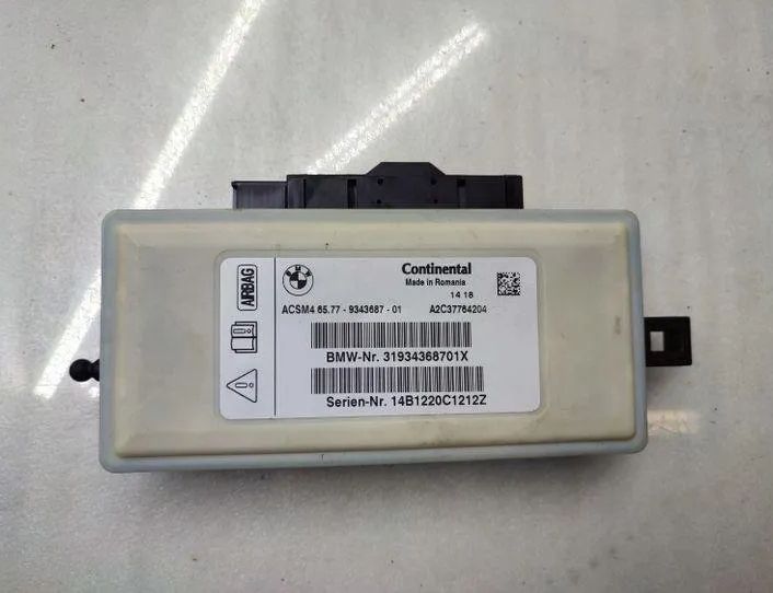 BMW 5 Series F10/F11 (2009-2017) Блок SRS 9343687 25744401