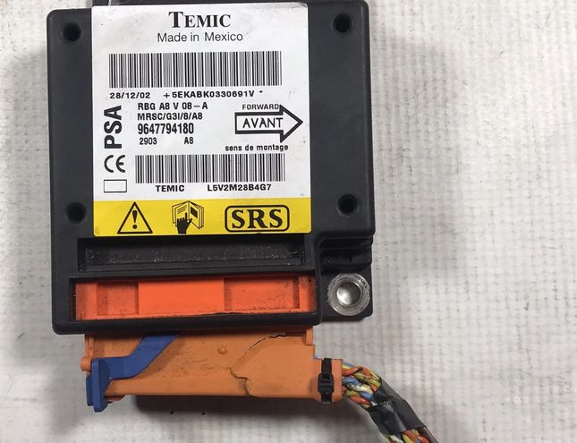 CITROËN C3 1 generation (2002-2010) Блок SRS 2903,9647794180,28933302,28933302 14526664