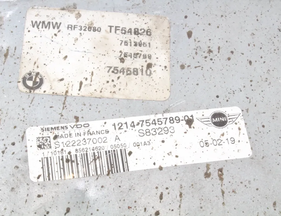 MINI Cooper F56 (2013-2020) Engine Control Unit ECU S122237002A,7545789 21702879