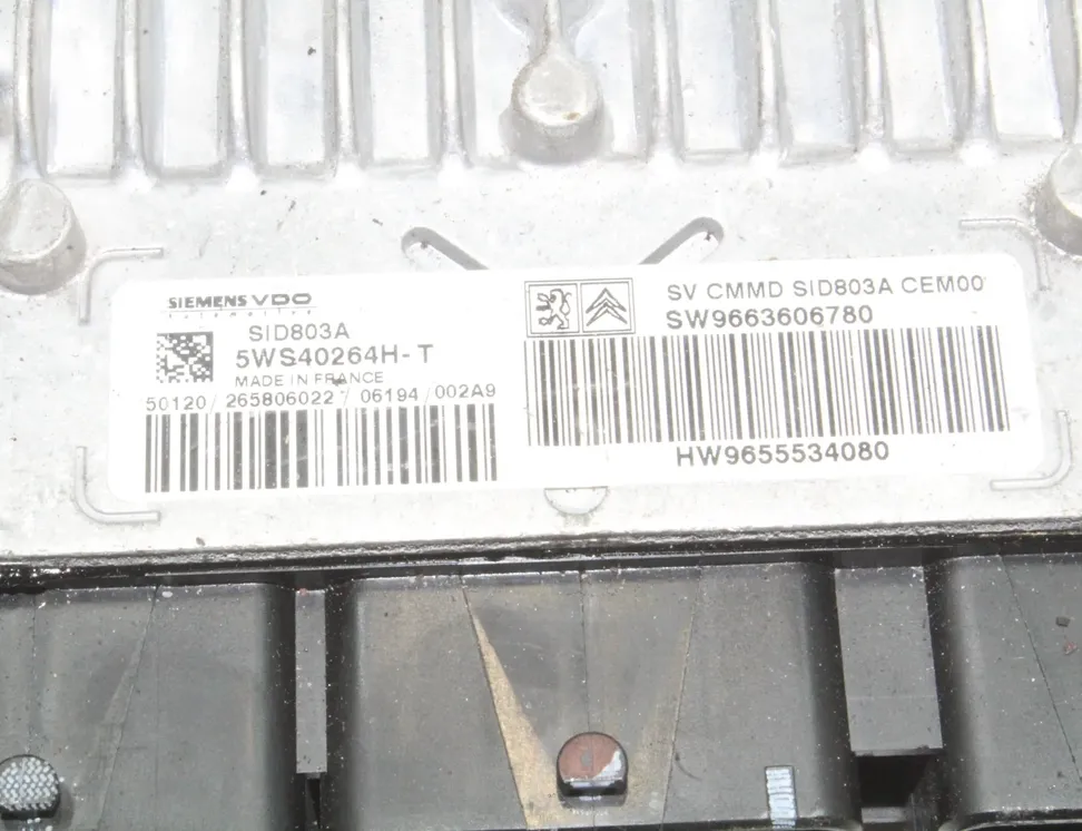 PEUGEOT 407 1 generation (2004-2010) Engine Control Unit ECU 9655534080,9663606780 22656923