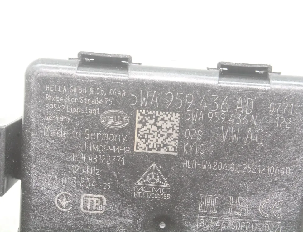 VOLKSWAGEN ID.4 1 generation (2020-2023) Блок управления без ключа 5WA959436AD 33477798