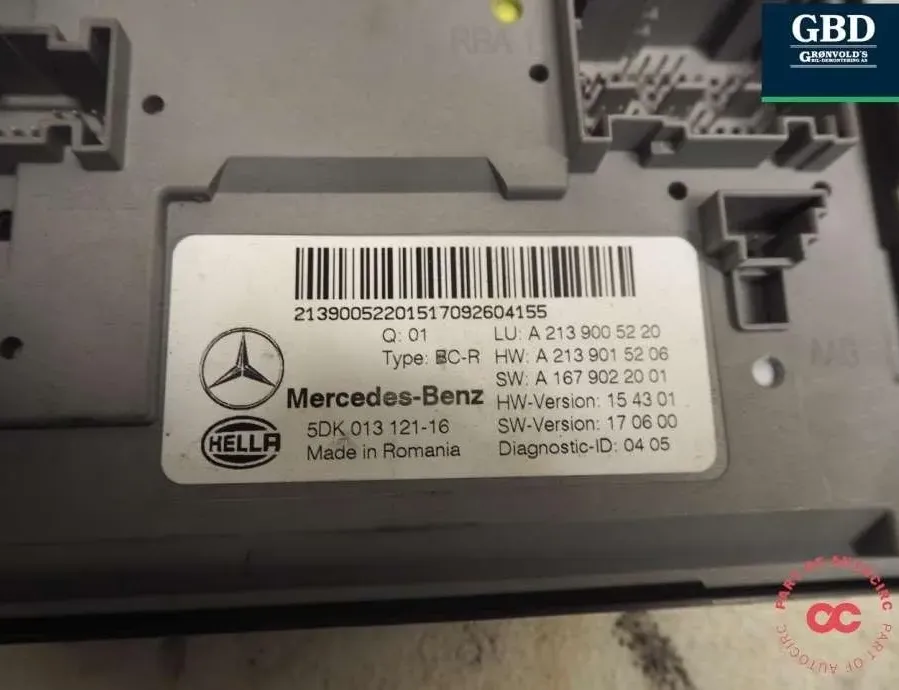 MERCEDES-BENZ E-Class W213/S213/C238/A238 (2016-2024) Suspension Cushion Control Unit 5dk01312116,a2139005522,a2139005220 30877010