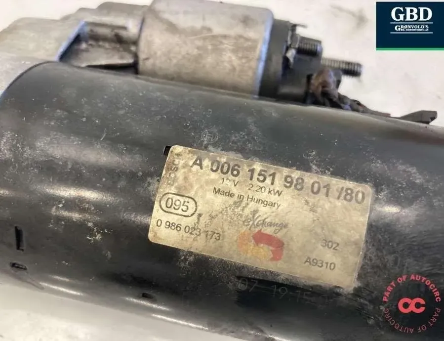 MERCEDES-BENZ GL-Class X164 (2006-2012) Starter Motor a006151980180,a006151980183,a006151980188,a0061519801 31663231