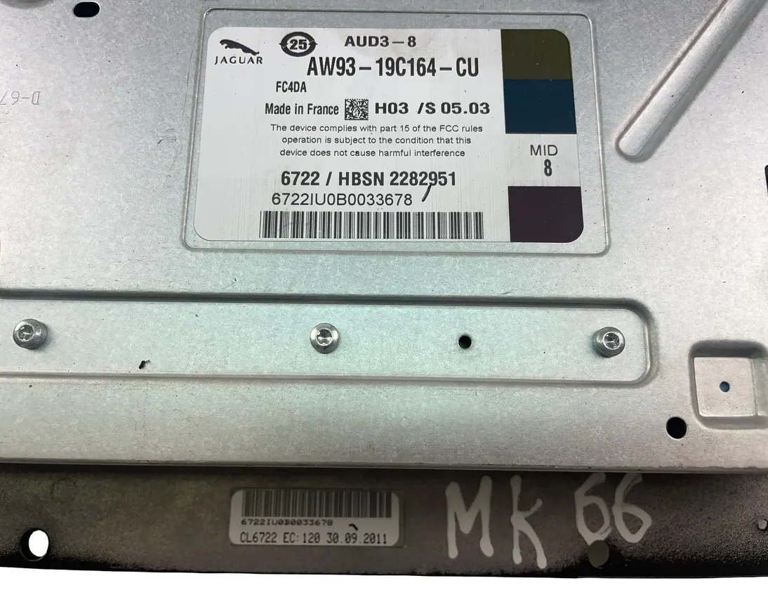 JAGUAR XF 1 generation (2011-2016) Усилитель звука AW93-19C164-CU 36088785