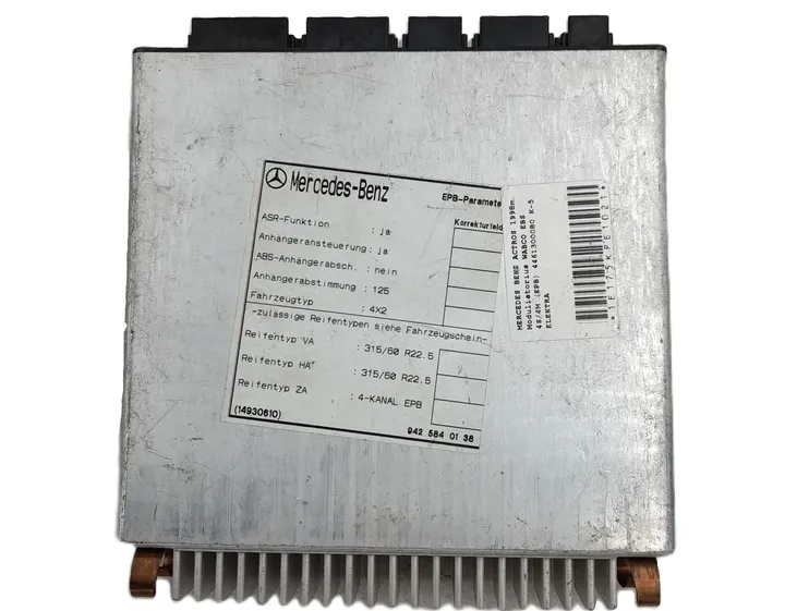MERCEDES-BENZ ACTROS (1996-2002) ABS control unit A0004461136,A0004461136,0004461136,4461300080,4461300080,EPB,EPB4S/4M 34215017
