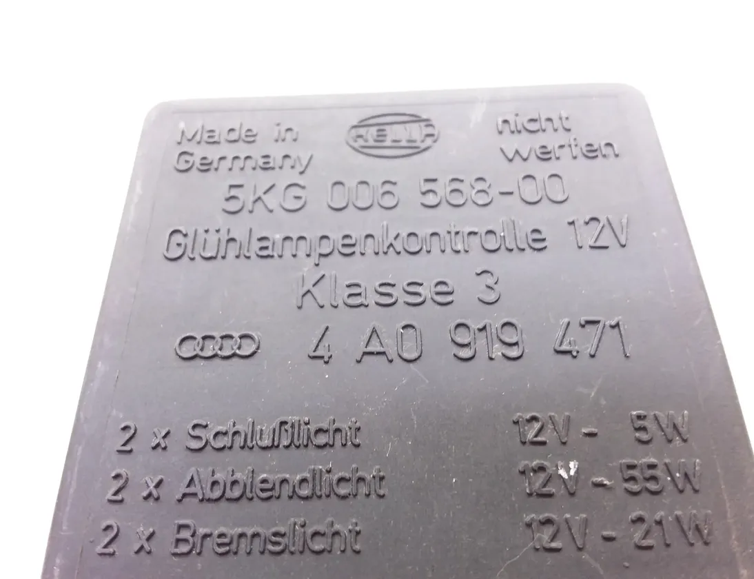 AUDI A8 D2/4D (1994-2002) Relays 4a0919471,5kg00656800 11810821