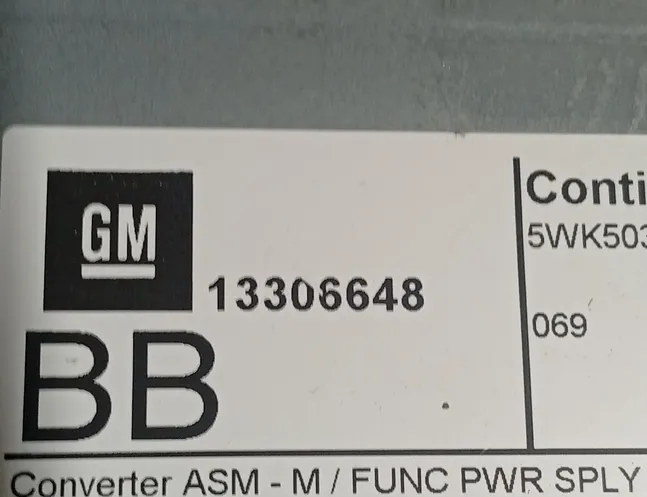 OPEL Astra K (2015-2021) Navigation Control Unit 13306648 36196706