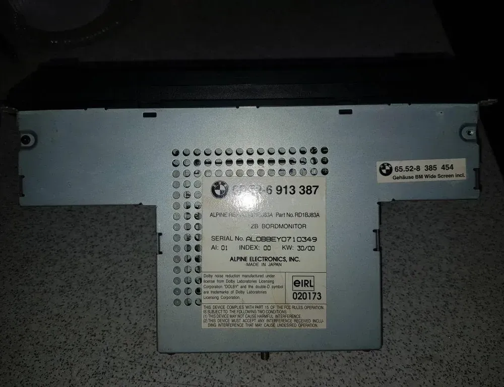 BMW 5 Series E39 (1995-2004) Music Player With GPS 65526913387 33753299